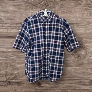 ⭐️Nautica Blue and White Casual Button Down Shirt Size XL